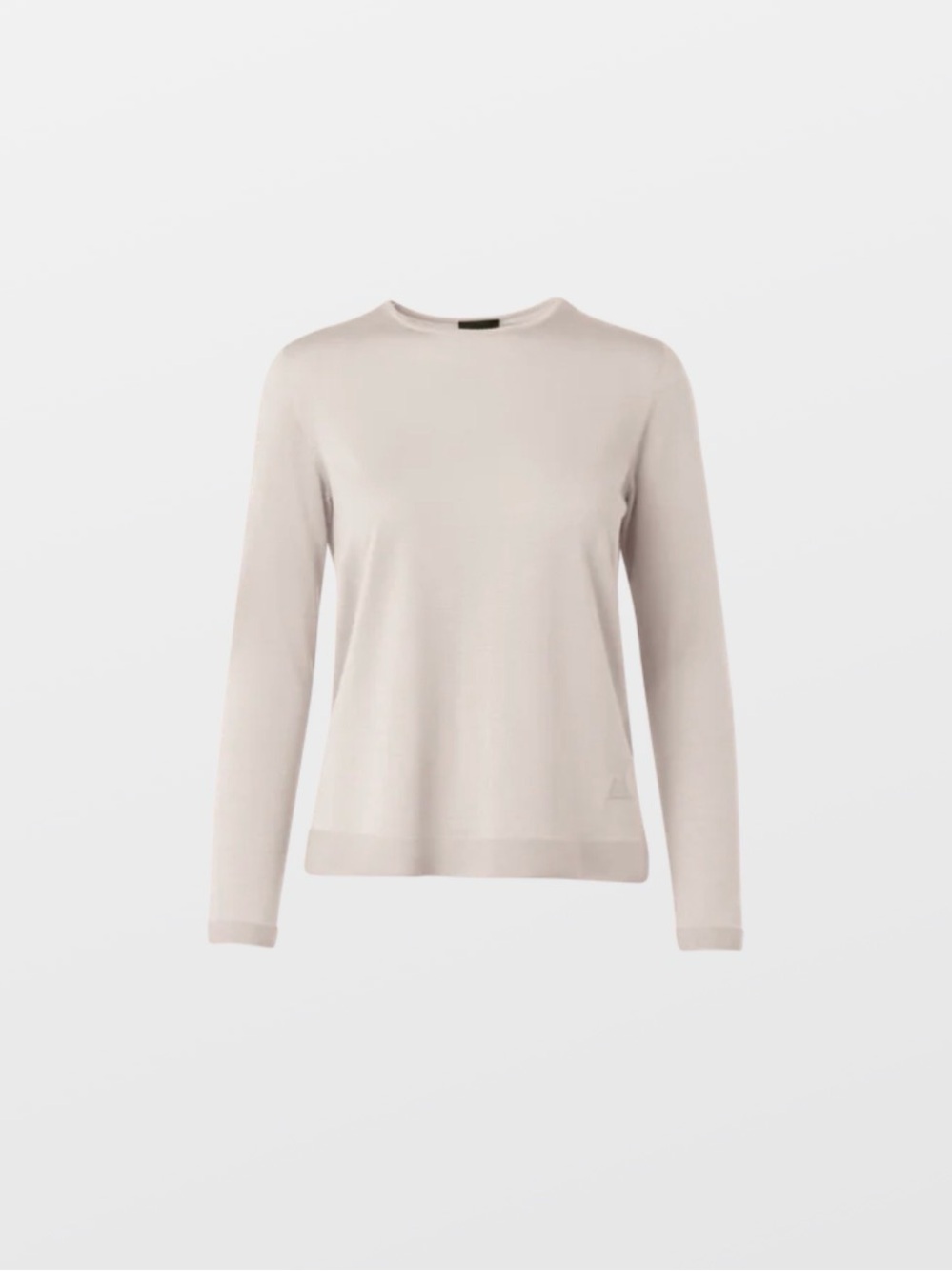 Akris light gray Seamless Pullover from Cashmere Silk US10